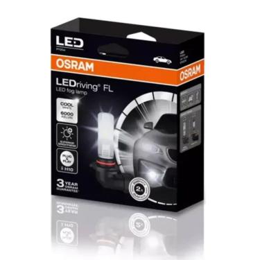 Imagem de Par Lâmpada Osram Ledriving Fl H10 +brilho 6000k 12v 8.2w