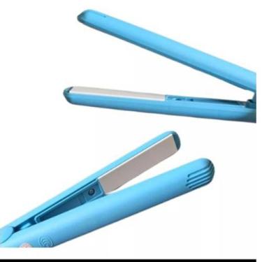 Imagem de Mini prancha De cabelo Portatil - Mari Time, Azul, Bivolt