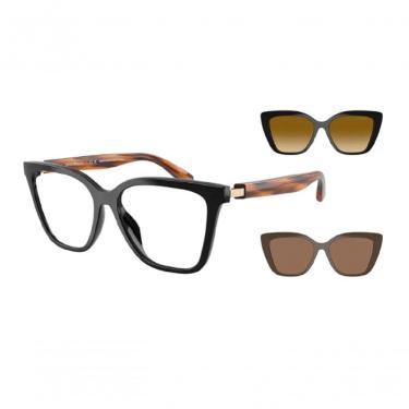 Imagem de Armação Óculos De Grau Clip On Empório Armani Ea4254u 62681w 54