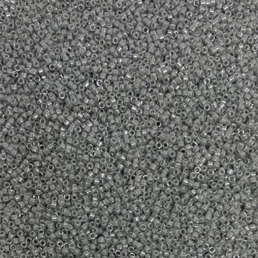 Imagem de Miyuki Delica 11/0 contas de semente - contas de vidro a granel 5 gramas e tamanho 1,6 mm 1000 peças contas de semente de vidro cinza opaco (DB1570)