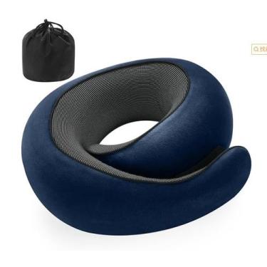 Imagem de Almofada de viagem Memory Foam 2024 para suporte de pescoço de aviões 