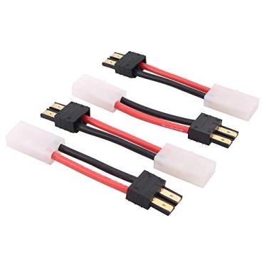 Imagem de OliRC 4pcs Traxxas TRX Masculino para Grande Tamiya Feminino Adaptador conector RC com fio de 14awg 5cm (C88-4)