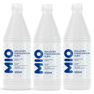 Imagem de Kit 3 Soro Fisiológico 0,9% Mió com 500ml