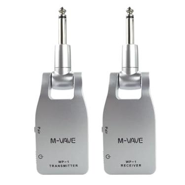 Imagem de M-VAVE WP-1 Transmissor e receptor sem fio para guitarra 2.4G, ferramentas com bateria integrada para captador de guitarra e baixo, peças para instrumentos com pontas