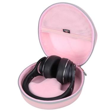 Imagem de FBLFOBELI Capa rígida para Raycon The Everyday/para Raycon Fitness/para Microsoft Xbox/para Baseus Bowie 30 Max/para Razer Barracuda X fone de ouvido sem fio Bluetooth sobre a orelha (rosa + cinza)