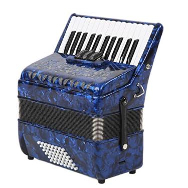 Imagem de Acordeão de piano de baixo 48 26 teclas, acordeão profissional com mochila acordeão e alça de ombro acordeão de celulóide para prática diária de desempenho musical