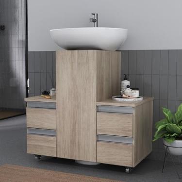 Imagem de Gabinete Banheiro COLUNA encaixe Madeirado Inteiro