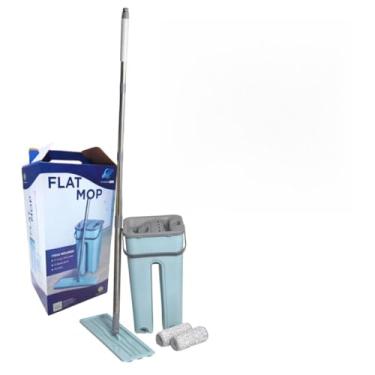 Imagem de Flat Mop com Balde Lava e Seca + 2 Refis – Praticidade e Eficiência na Limpeza Diária