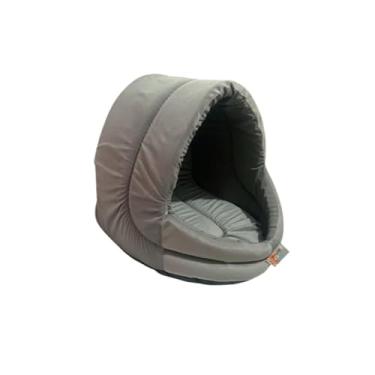 Imagem de Caminha De Cachorro Cama pet Toca Para Cachorro E Gato Pequena Media Grande Frio(Suede) (Cinza,P)