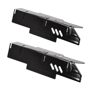 Imagem de ＡＷＨＡＯ Placas de aquecimento de substituição de aço esmaltado multiuso para domador de chamas para churrasco, placa de aquecimento, capa para queimador de