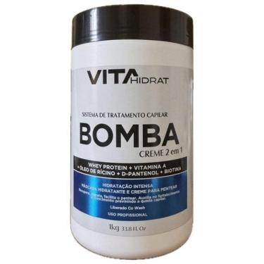 Imagem de Creme 2 Em 1 Bomba Tratamento Contra Queda Capilar 1kg Vita - Vita Hid