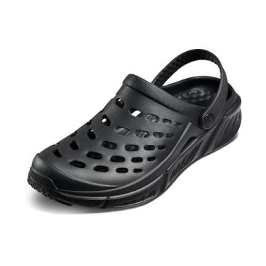 Imagem de Joybees Tamancos masculinos de trekking, sandálias esportivas esportivas, caminhadas ao ar livre, sapatos de pesca, preto sólido masculino 13