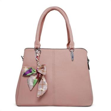 Imagem de Bolsa Moderna Social Feminina Couro Moderna De Ombro Luxuosa Alça Tran