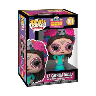 Imagem de Funko Ícone Pop: Dia De Los Muertos - La Catrina (Azul) - Boneco de vinil colecionável - Ideia de presente - Mercadoria oficial - Brinquedos para crianças e adultos - Fãs de filmes - Figura modelo