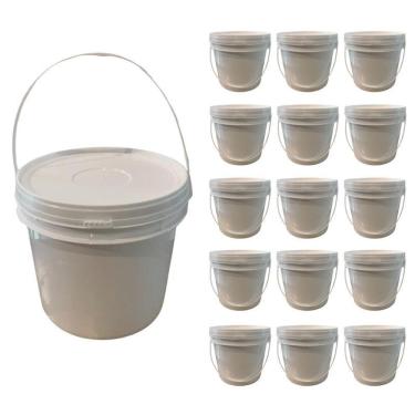 Imagem de Balde Para Gelo Cubo De 2.2L Branco Lacre 15 Pçs