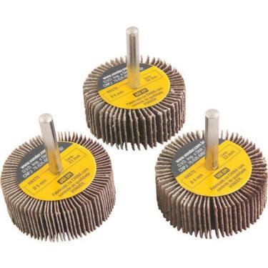 Imagem de Jogo Roda De Lixa  50 X 20Mm C/Haste 3Pc V 1271502003