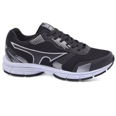 Imagem de Tênis Esportivo Feminino Confortável para Caminhada - Dix, 39, Preto