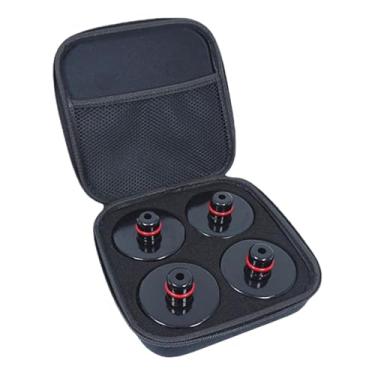 Imagem de Generic 4 peças de almofadas de macaco de carro com estojo de armazenamento e protetores de ponto de elevação para 3 acessórios automotivos XSY de borracha de