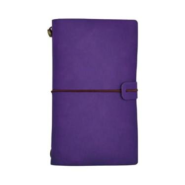 Imagem de Caderno criativo livro de viagem a6 folhas soltas simples diário retro