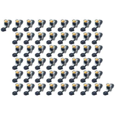 Imagem de 50 un Conector Ethercon Rj45 Keystone Ip65 Rede Fêmea Duplo Painel de Led Emenda Tomada Rack