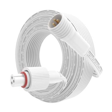 Imagem de Cabo de extensão para luzes externas Govee, cabo de extensão IP68 à prova d'água, compatível com Govee H705A H705B H705C H706A H706B H706C e outros sistemas de iluminação externa permanente (4 m)