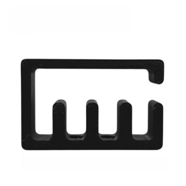 Imagem de Organizador de Cabos e Fios Mesa Passa Fio Escritorio(Preto,Kit com Cinco Unidades)