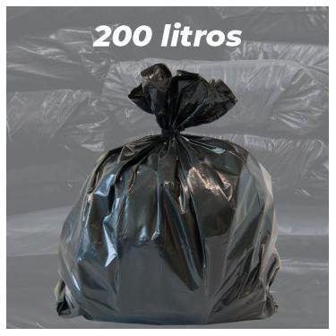 Imagem de Saco de Lixo Comum 200 Litros c/100 unidades para Comércio, Empresa, R