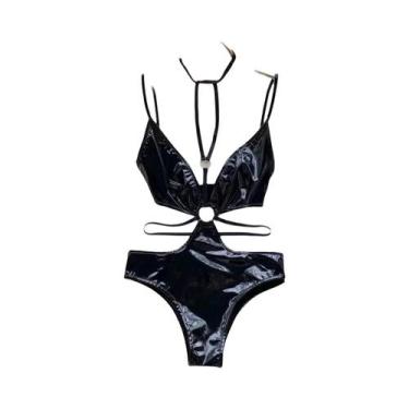 Imagem de Body de Renda Cinza Sexy - Sem Alças, Mangas e Costas - Lingerie Femin