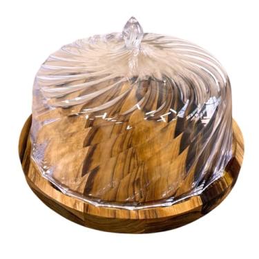 Imagem de Boleira de Madeira com Tampa Teca