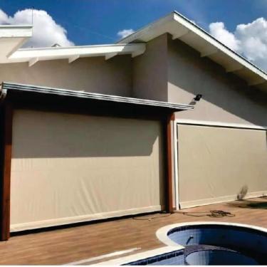 Imagem de Toldo Cortina Bege - 1,60m x 1,90m - kit completo - RM Policarbonatos 