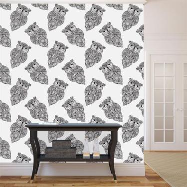 Imagem de Papel de Parede Adesivo - Corujas - 061pps - Allodi