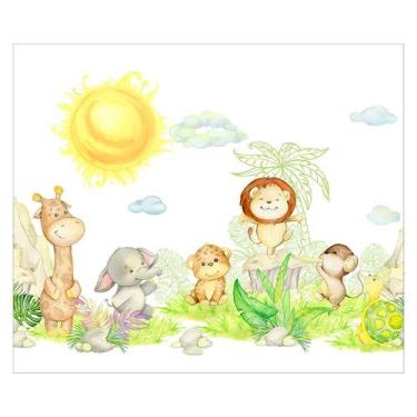 Imagem de Papel de Parede Adesivo Infantil Safari Floresta Bebe Quarto - 485pcm 