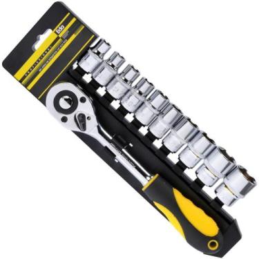 Imagem de Kit De Soquetes Fêmea De 1/2 Com Catraca - 11 Peças (9pi) - EDA