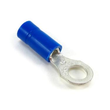 Imagem de Terminal de anel Stakon 14RB-10, padrão, isolamento de vinil, 2,5 cm de comprimento por 0,7 cm de largura, azul, pacote com 100