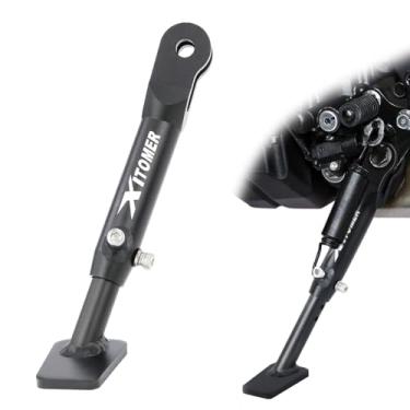 Imagem de Xitomer Suporte ajustável compatível com YZF-R9 2025, MT09/SP 2021-2025, XSR900 2022-2024, TRACER 9 GT 2021-2024, suporte lateral ajustável para motocicleta de 2,5 polegadas