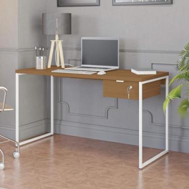 Imagem de Mesa Escrivaninha 136cm com 1 Gaveta em Estilo Industrial CMC623 Kappe