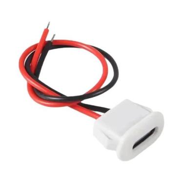Imagem de Conector Fêmea USB Tipo-C Para Interface De Carregamento Com Fio De So