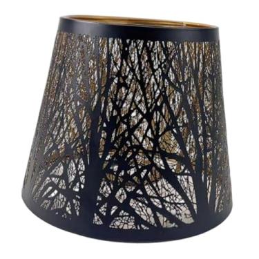 Imagem de predolo Abajur de metal pendente, abajur decorativo de ferro, para arandelas, luminárias de mesa, cabeceira de hotel, cozinha, Preto Grande