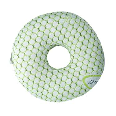 Imagem de Bothyi Travesseiro de dormir lateral em formato de O, 12" Protetor auricular confortável para uso com fones de ouvido, brincos e relaxamento, Verde