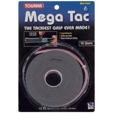 Imagem de Overgrip Unique Tourna Mega Tac Preto Rolo com 10 Unidades