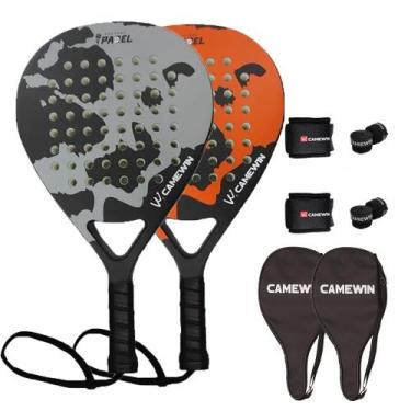 Imagem de Raquetes de praia CAMEWIN Carbon Fiber 2 PCS com acessórios