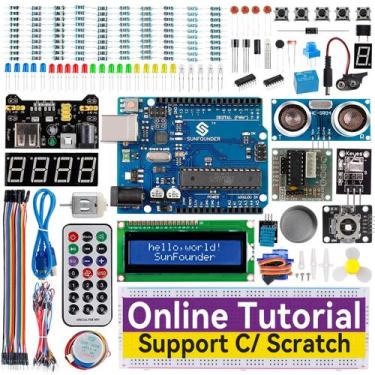 Imagem de Projeto SunFounder do Starter Kit com Arduino UNO R3 e 42 tutoriais