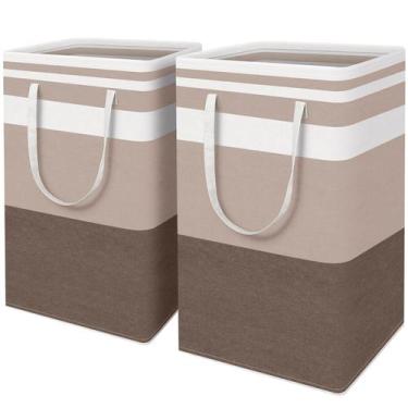 Imagem de Cesto de roupa suja HomeHacks à prova d'água, capacidade de 88 litros,