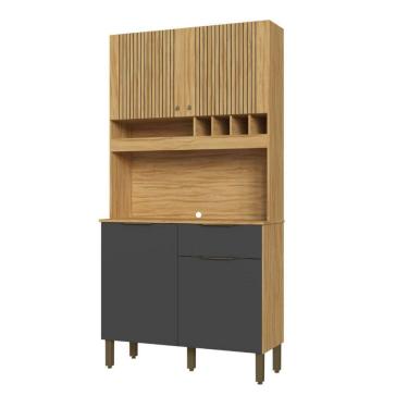 Imagem de Kit Cozinha RioDoce Moscato MDF 04 portas 100cm x 197cm 