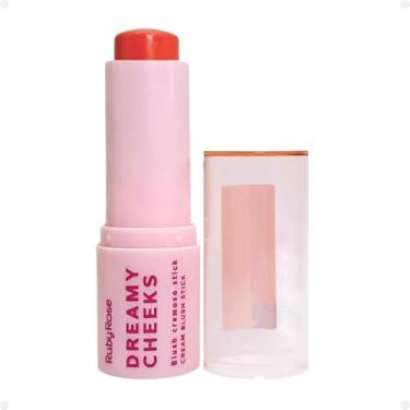 Imagem de Blush Em Bastão Stick Dreamy Cheeks Ruby Rose Cremoso Facial Acabamento Natural - Solar Orange