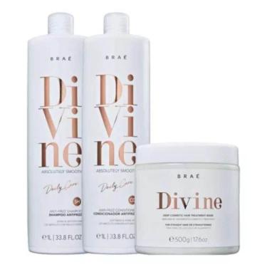 Imagem de Braé Divine Shampoo + Condicionador 1000ml + Máscara 500g