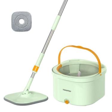 Imagem de Esfregão Profissional Mop Giratório com Sistema Duplo Água Limpa e Suj