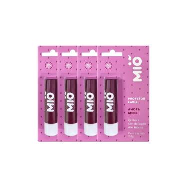 Imagem de Kit 4 Protetor Labial Mió Sabor Amora Shine 3,6g
