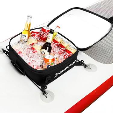 Imagem de MORXPLOR Bolsa térmica impermeável de PVC para paddleboard – 12 latas com isolamento térmico macio para paddleboarding, acampamento, caiaque