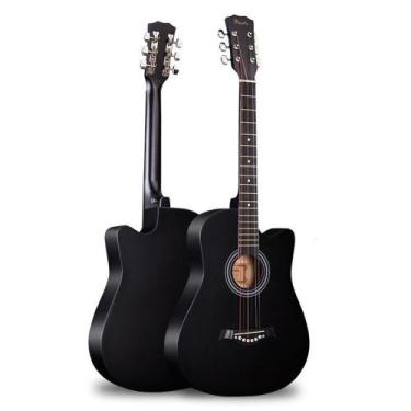 Imagem de Violão Acústico Folk Várias Cores - 38pol Destro - Fenshui, Preto Cava
